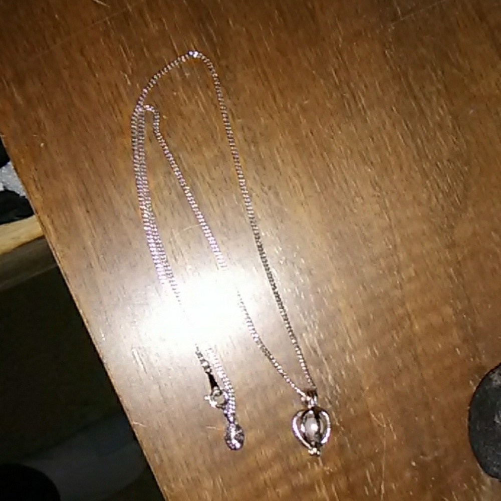 Wish pearl love pendant necklace